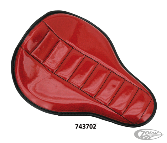 eco line mini solo seat - red metal flake snake belly