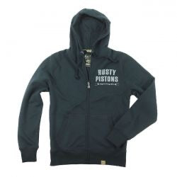 rusty pistons riggins zip hoodie - blue