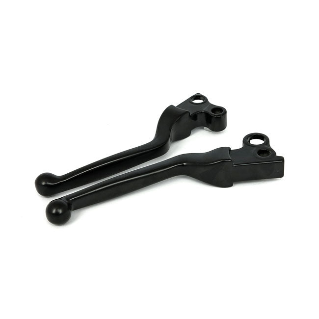 custom short fék & kuplung karok fekete - 82-95 Big Twin/XL