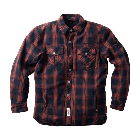 west coast choppers austin kevlar moto shirt - red-blk