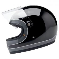 biltwell gringo s helmet storm gray/ black tracker gloss