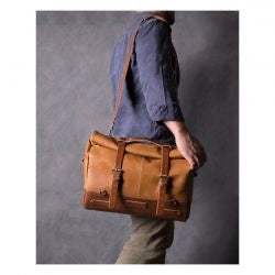 trip machine outlaw saddlebag - vintage tan