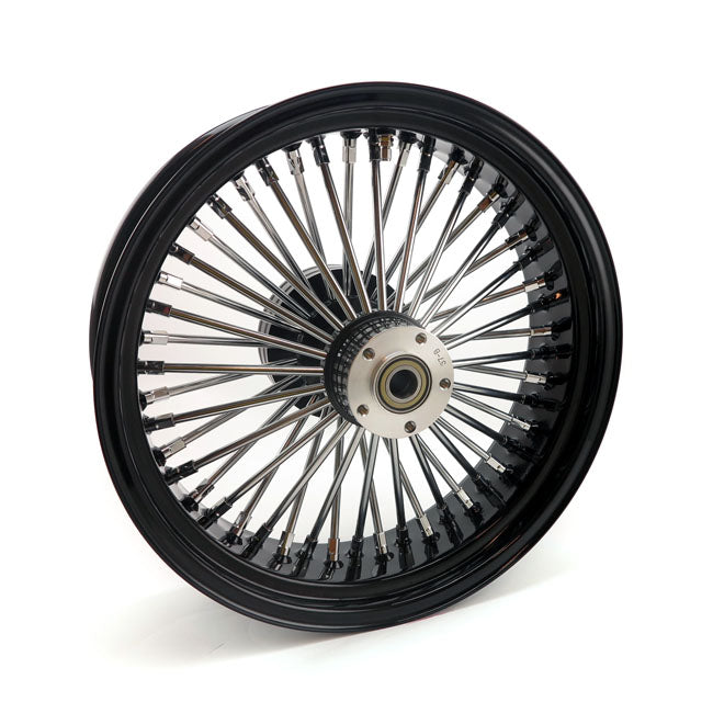 5.50 x 18 rear wheel set 48 fat spoke blk -  02-07 FLT/ 02-06 V-Rod