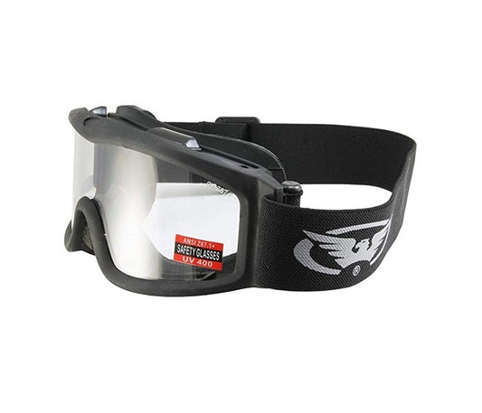 global vision wind shield off-road motoros szemüveg fekete - tiszta