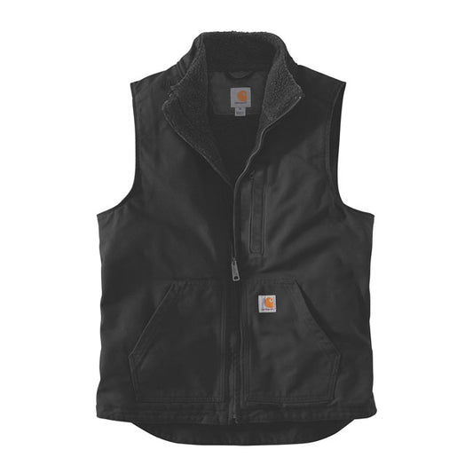 carhartt sherpa bélelt mock neck mellény fekete
