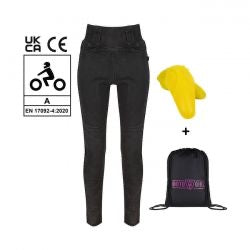 motogirl melissa jeggings pants - gray