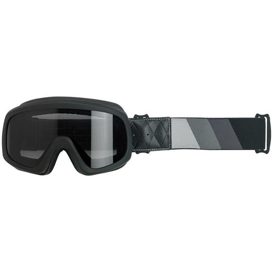 overland 2.0 tri-stripe goggle motoros szemüveg - ezüst/szürke/fekete