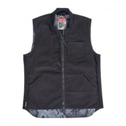 biltwell 4 speed canvas vest - blk
