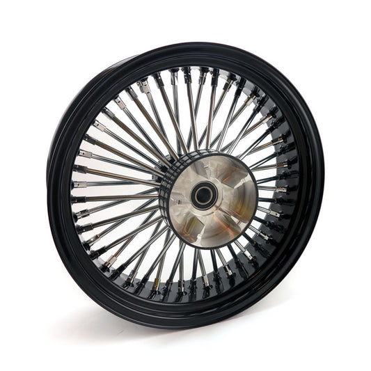 5.50 x 18 rear wheel set 48 fat spoke blk -  02-07 FLT/ 02-06 V-Rod