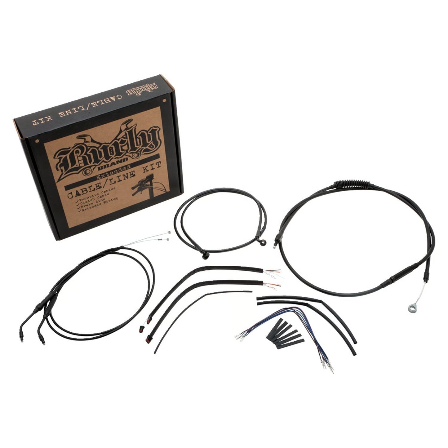 burly brand 14" apehanger wiring set - 07-13 XL Sportster