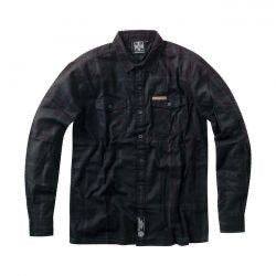 west cost choppers rigid flanel shirt - blk/green
