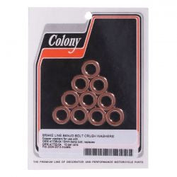 colony banjo brass washer - 3/8" (10mm) - 04-13 XL Sportster/ 08-12 XR12