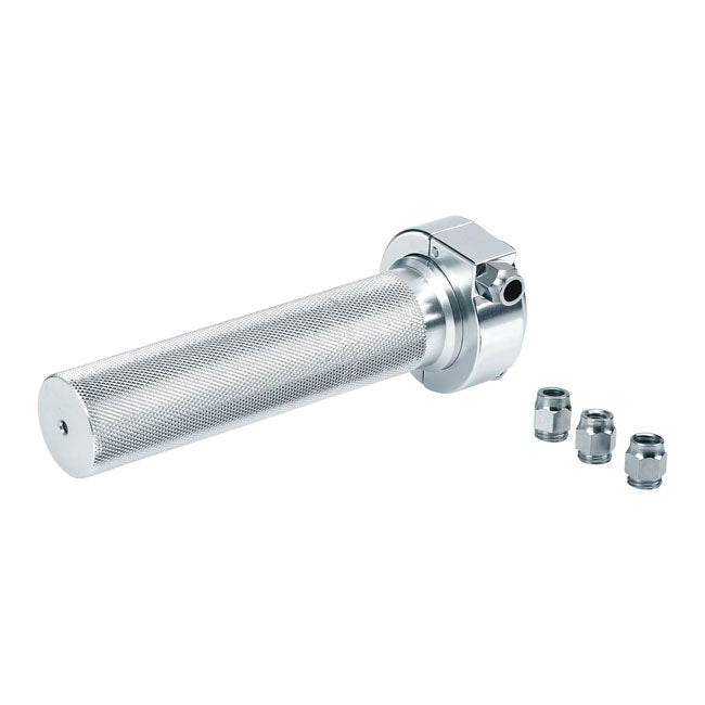 biltwell whiskey metál gázkar szett - polírozott - 7/8"(22mm) - metrikus
