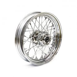 3.0 x 16 front wheel set 40 chr spokes - 08-17 FLT/ HT/ HR/ TR/ HX (no-ABS)