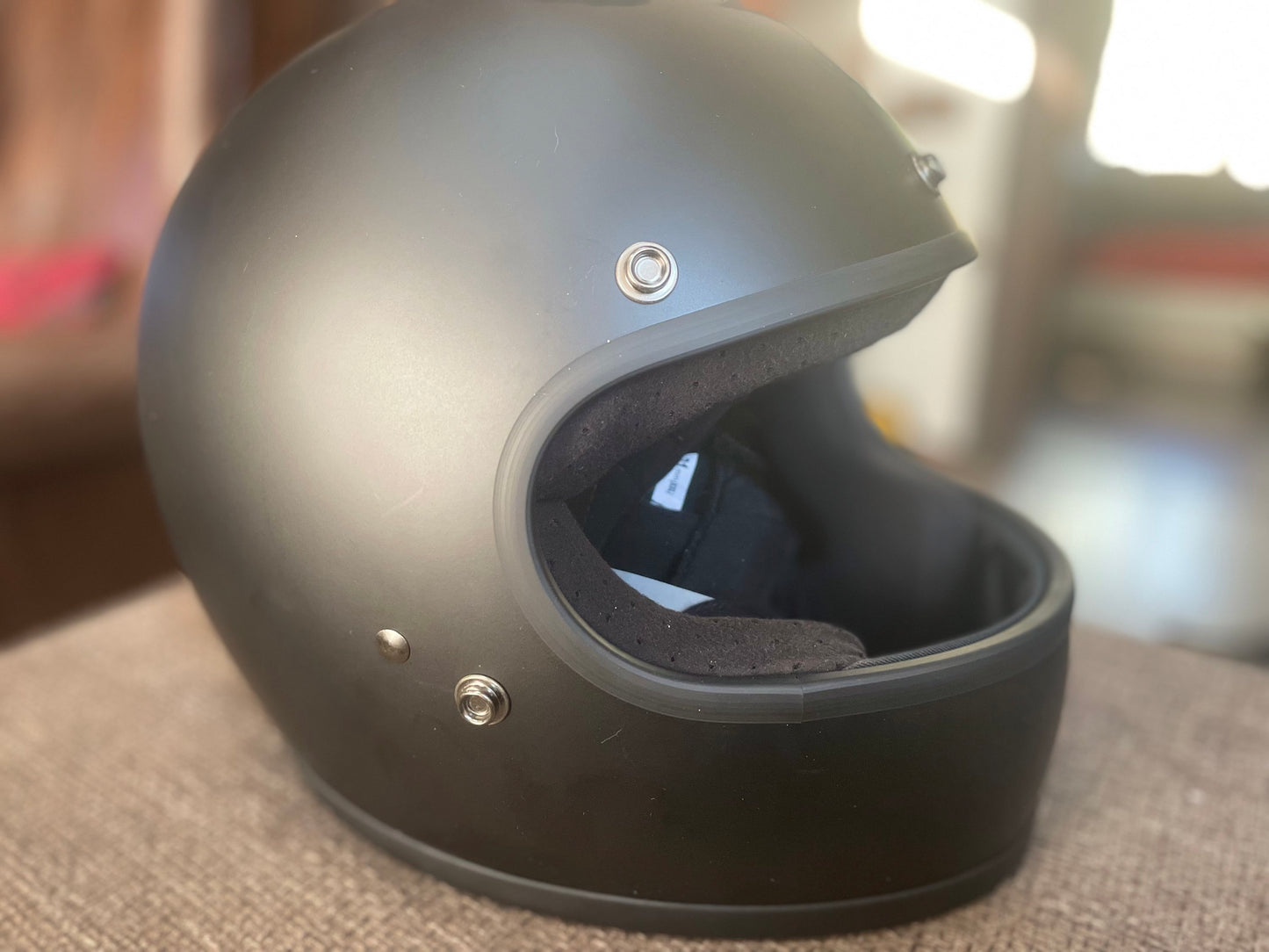 biltwell gringo helmet flat blk dot (teat product) - 2XL