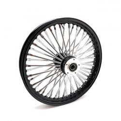 2.15 X 19 DF front wheel set 48 fat spokes blk - HD Custom Application