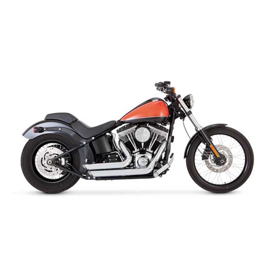 vance & hines shortshots staggered 2 1/2" króm kipufogórendszer - 2012-2017 Softail