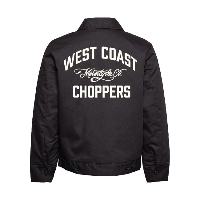 west coast choppers motokerékpár co. work jacket bélelt dzseki fekete