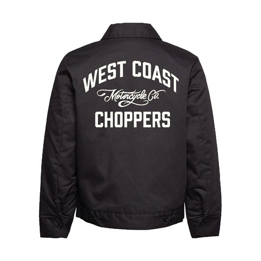 west coast choppers motokerékpár co. work jacket bélelt dzseki fekete