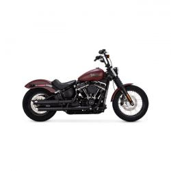 vance & hines twin slash 3" slip-on pcx mufflers blk - 18-24 Softail
