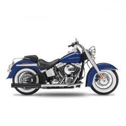 kesstech 2-2 FLSTS crossover slip-on ESM2 blk - 07-11 Softail