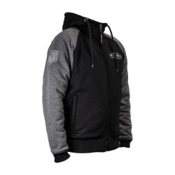 john doe zip hoodie 2 color hoodie - gray/blk