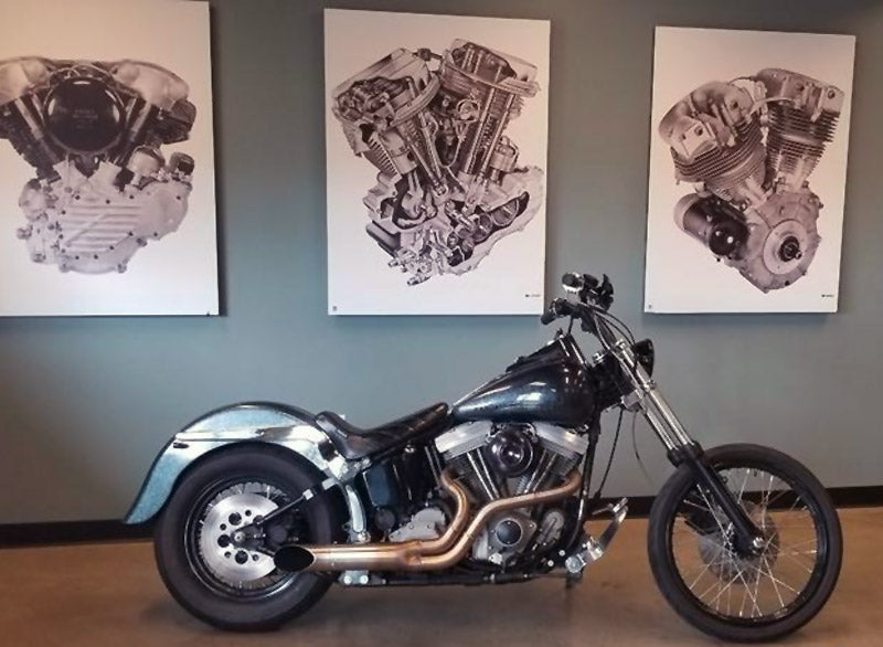 kerker bootlegger 2-in-1 kipufogórendszer - 1984-2006 Softail