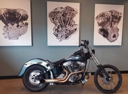 kerker bootlegger 2-in-1 kipufogórendszer - 1984-2006 Softail